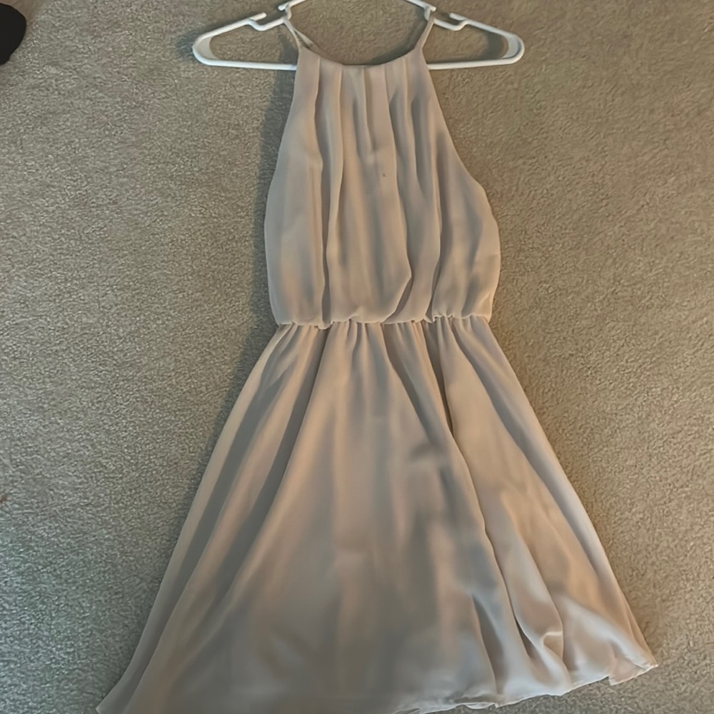 LUSH blush high neck dress